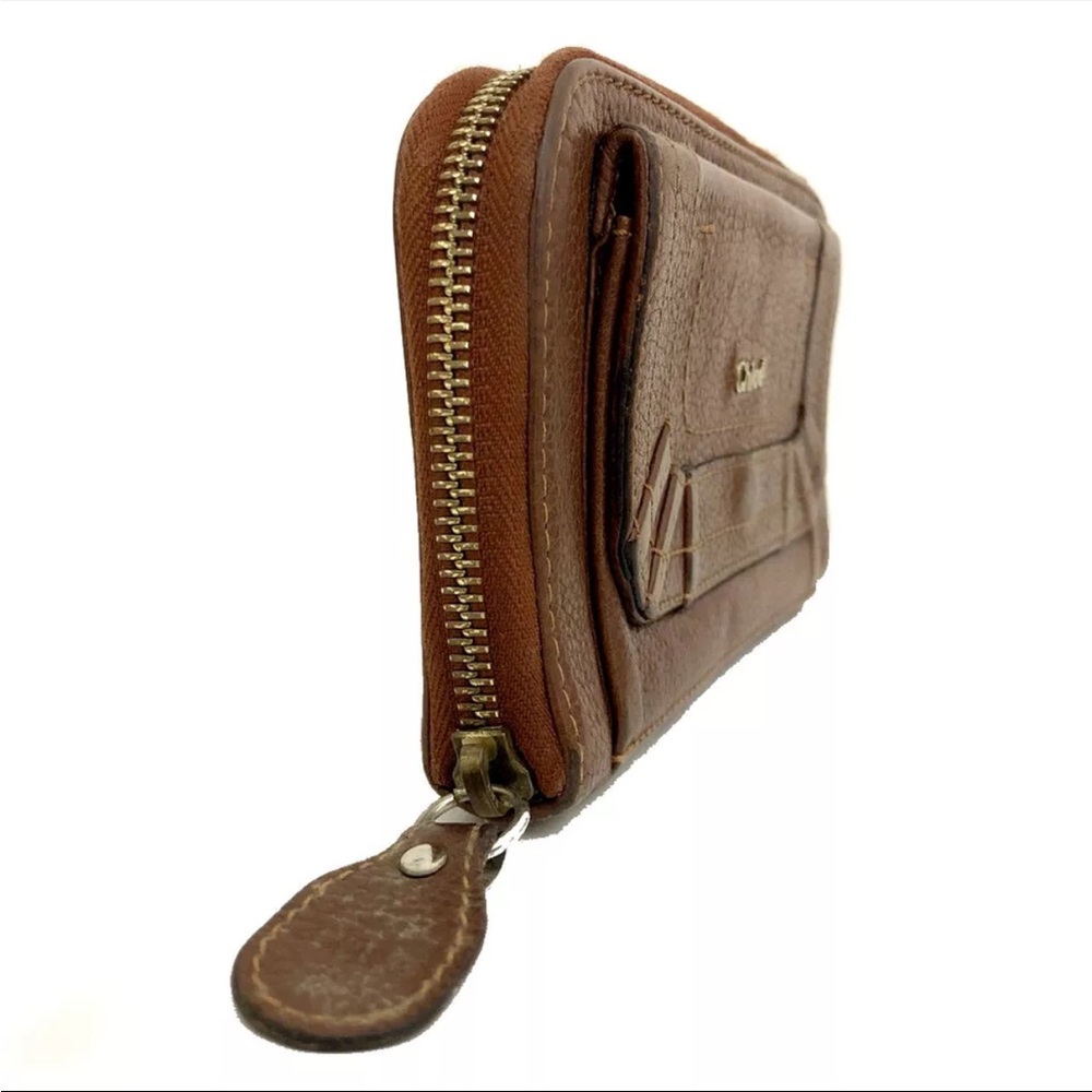 Chloe Paraty Leather Long Zip Around Wallet Purse - Picture 2 of 8
